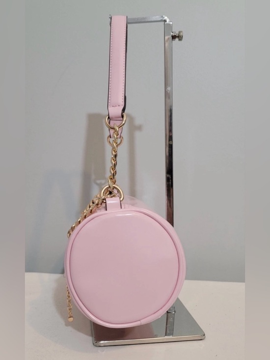 Juicy Couture Pink Patent Barrel Shoulder Bag with Gold Chain Charm NWT main image 5